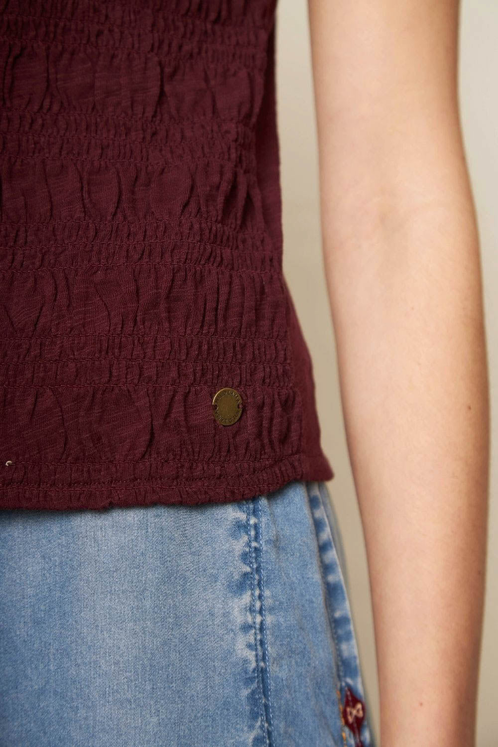 Polera Seris Orgánica Morada Mujer