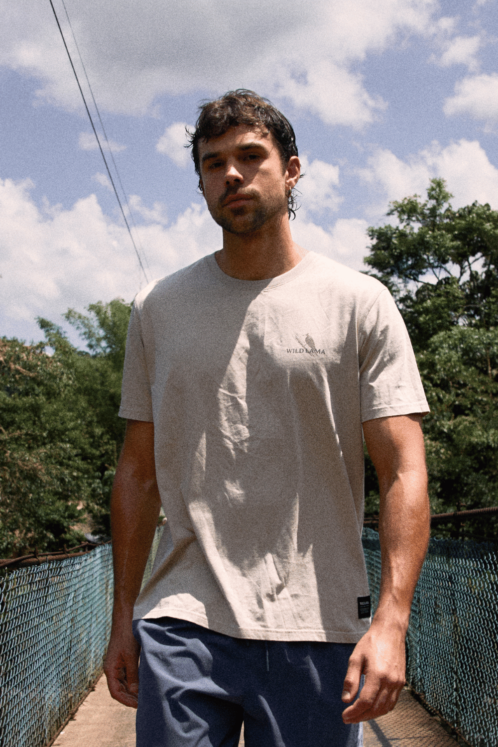Polera Soles Orgánica Beige Hombre