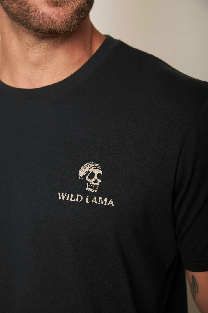 Polera Soles Orgánica Negra Hombre