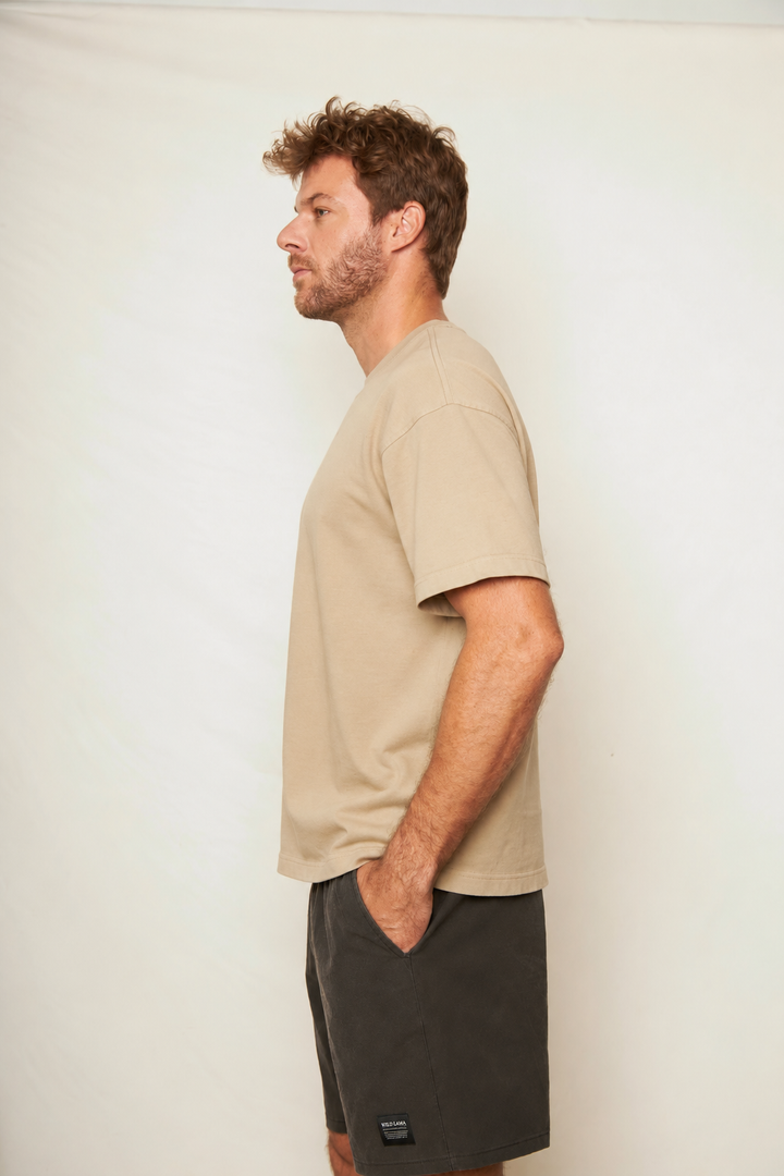 Polera Tanka Orgánica Beige Hombre