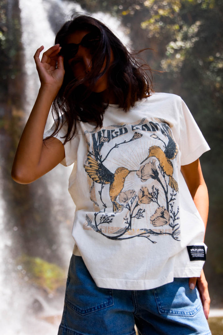 Polera Genovesa Órgánica Blanca Mujer