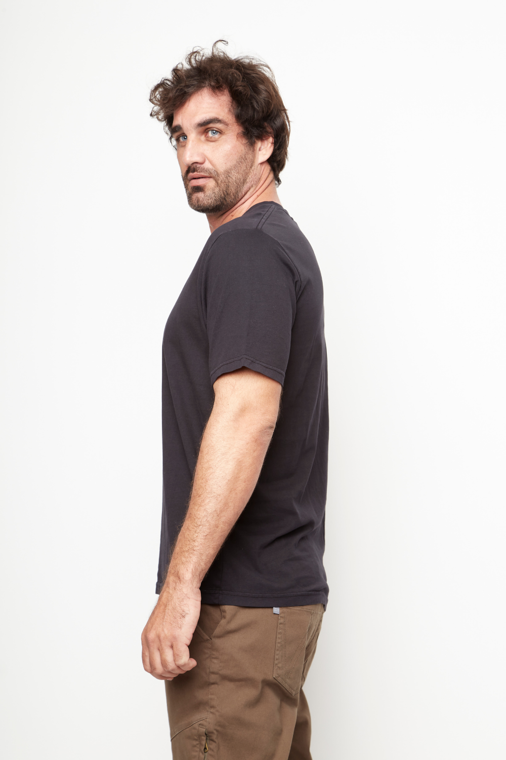 Polera Bat Orgánica Negro Hombre