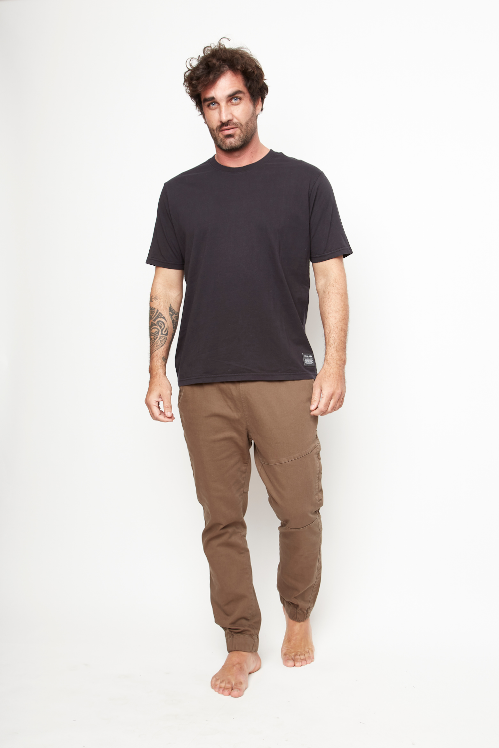 Polera Bat Orgánica Negro Hombre