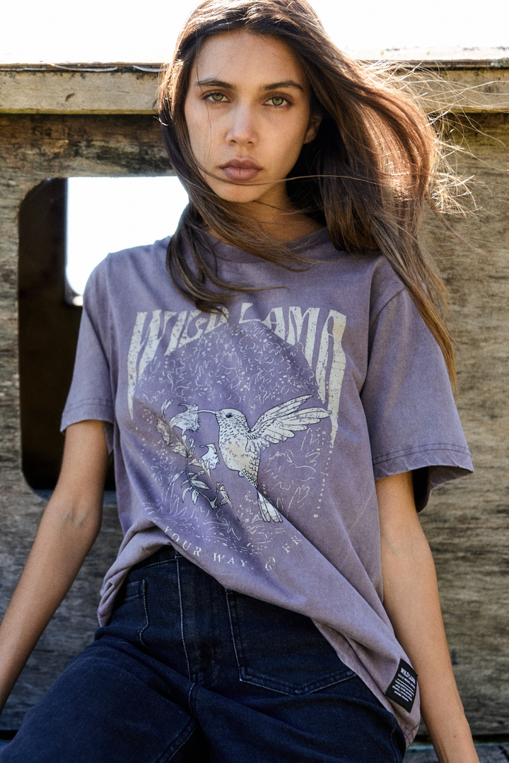 Polera Genovesa Orgánica Lila Mujer