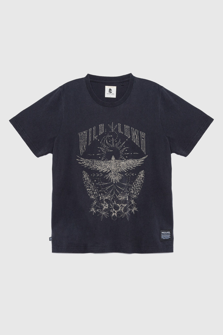 Polera Genovesa Organica Negra Aguila Mujer