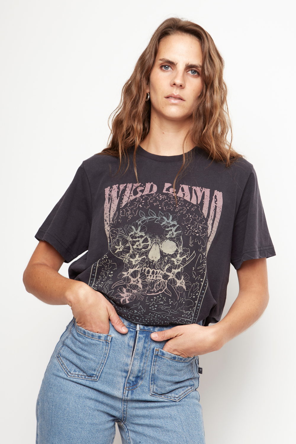 Polera Genovesa Orgánica Negra Mujer