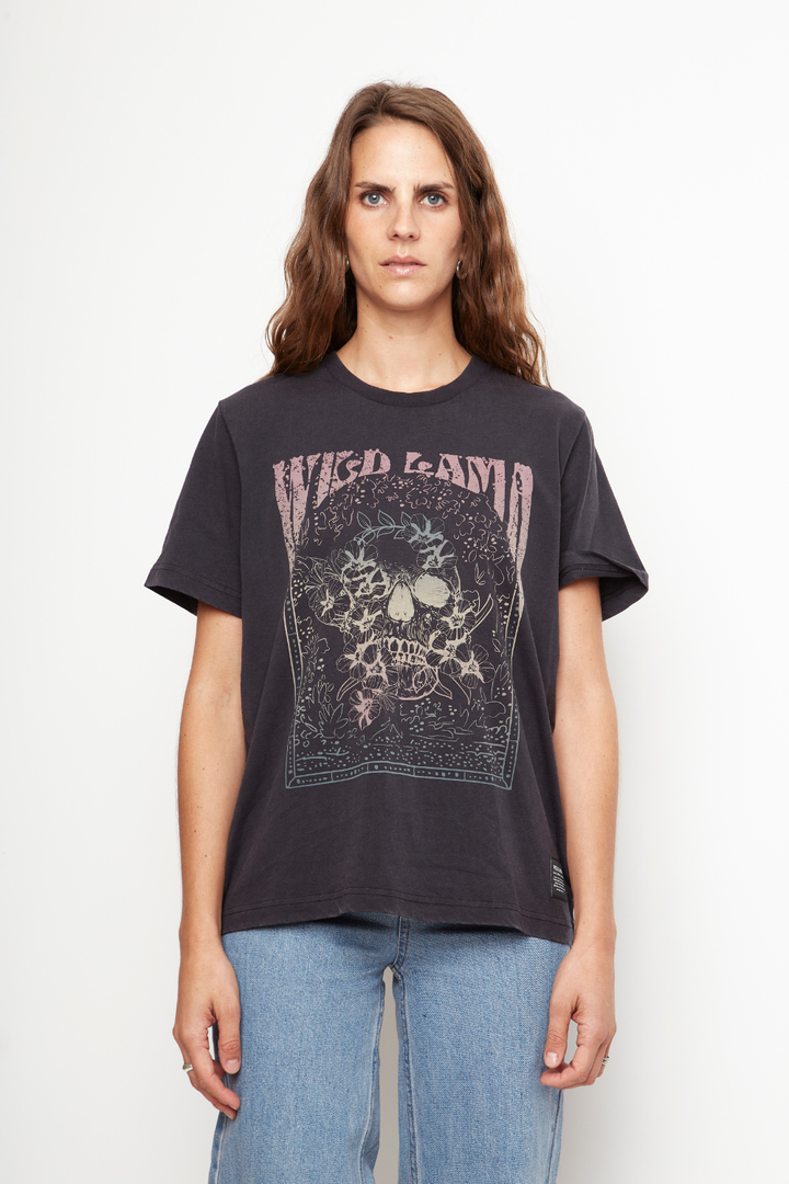 Polera Genovesa Orgánica Negra Mujer