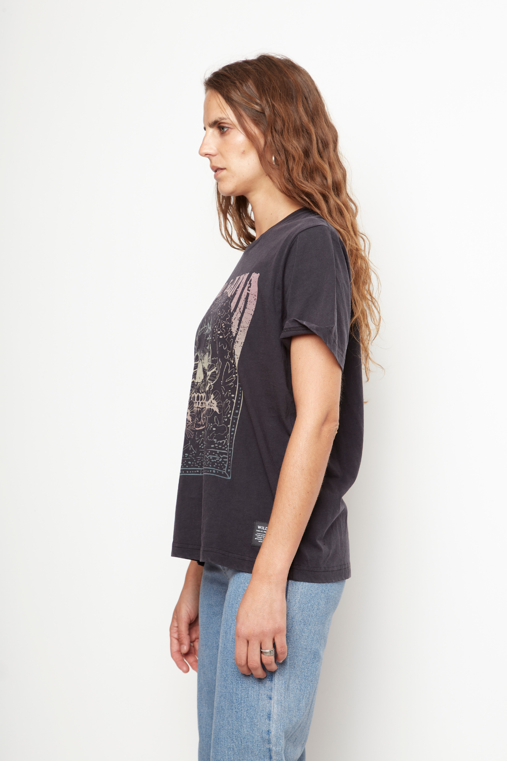 Polera Genovesa Orgánica Negra Mujer