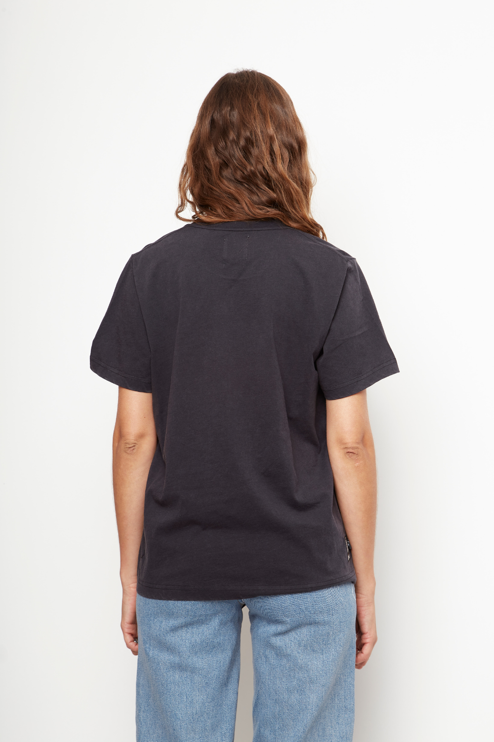 Polera Genovesa Orgánica Negra Mujer