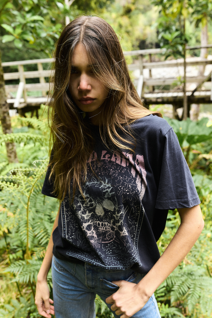 Polera Genovesa Orgánica Negra Mujer