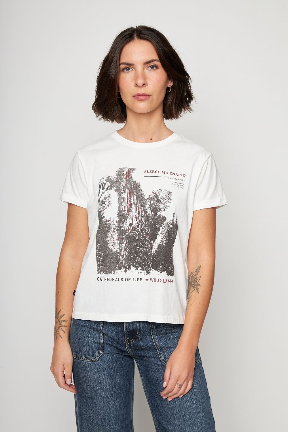 Polera Mira Orgánica Beige Mujer