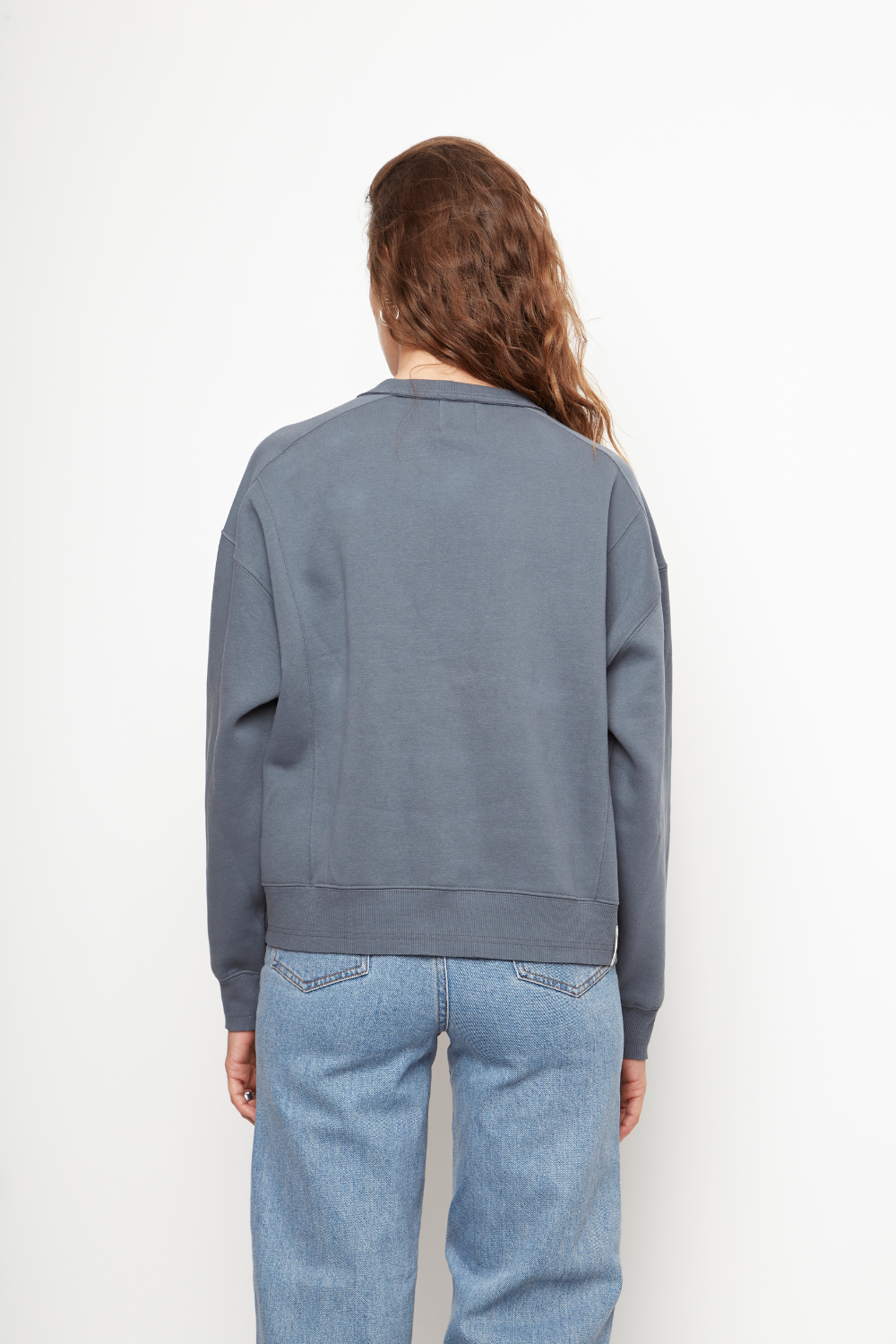 Polerón Torino Orgánico Azul Mujer