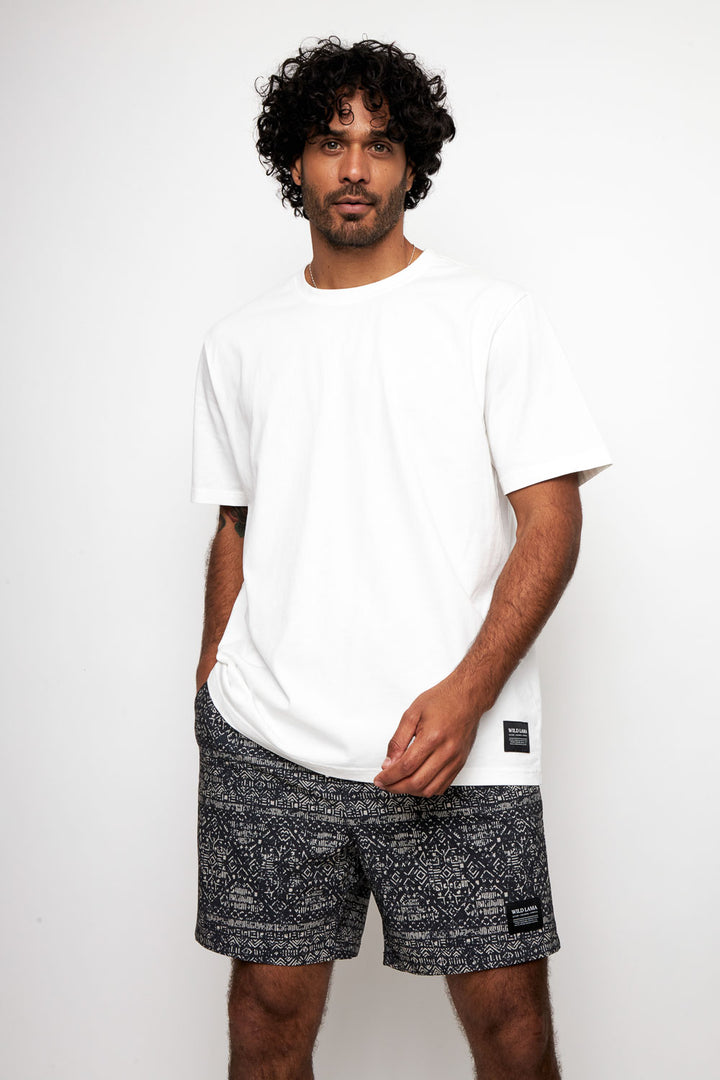 Polera Bat Orgánica Blanca Hombre
