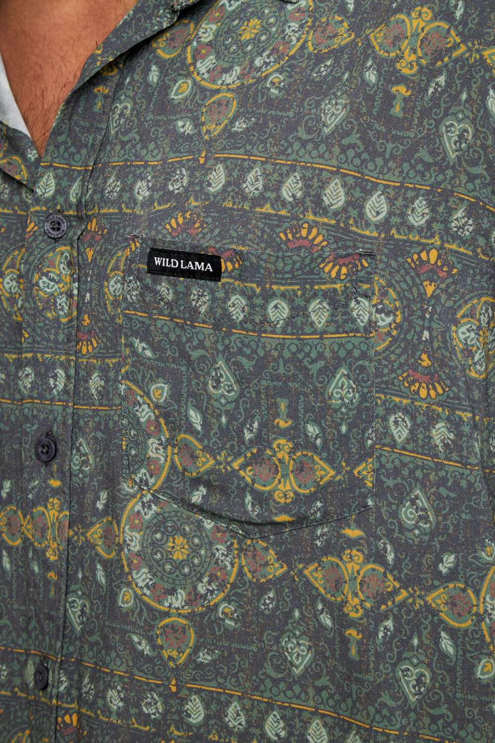 Camisa Mero Boho Verde Hombre ECOVERO™