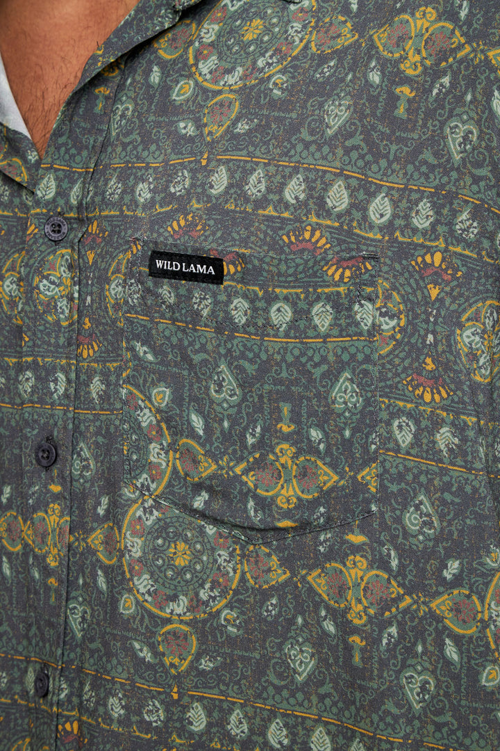 Camisa Mero Boho Verde Hombre ECOVERO™