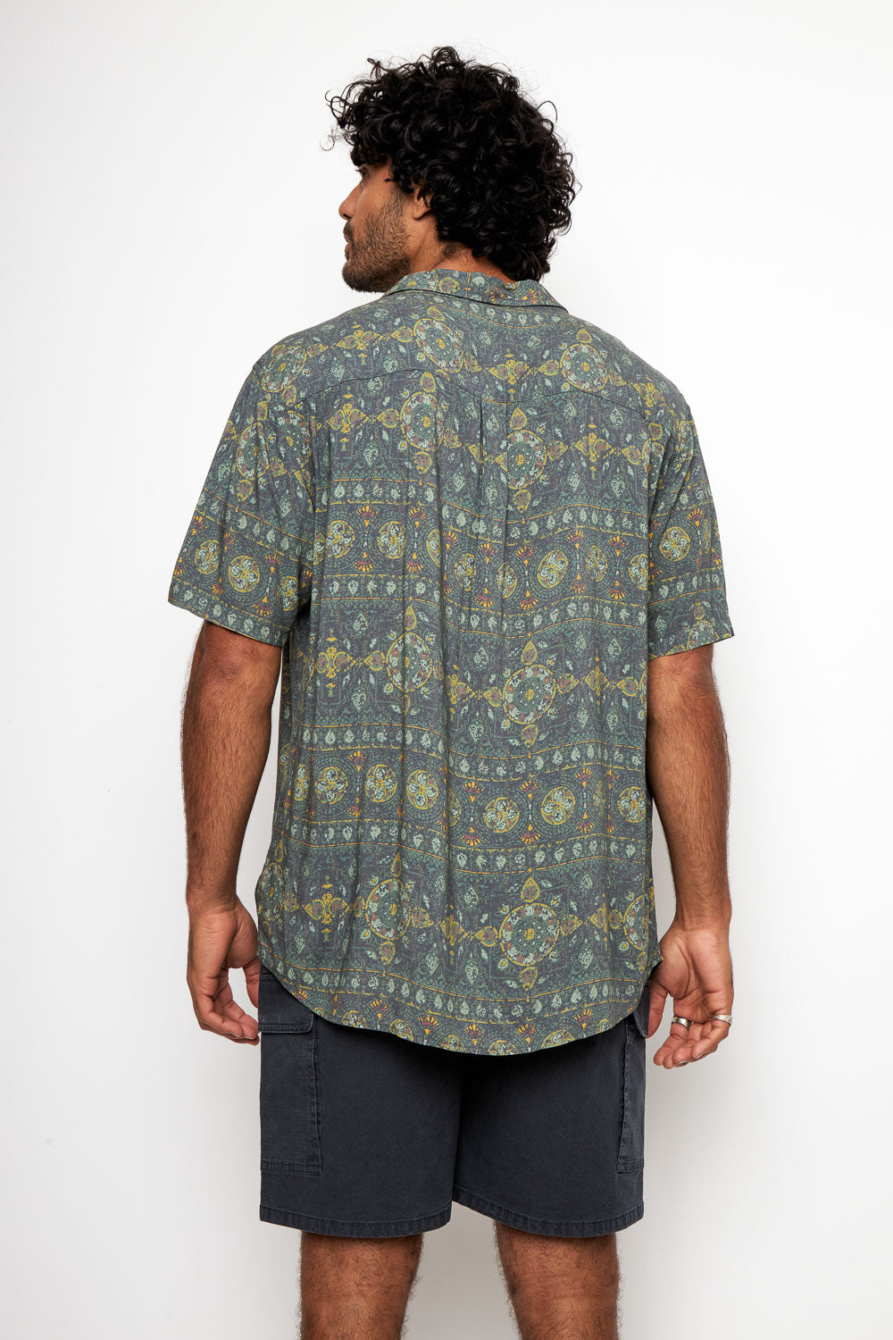 Camisa Mero Boho Verde Hombre ECOVERO™