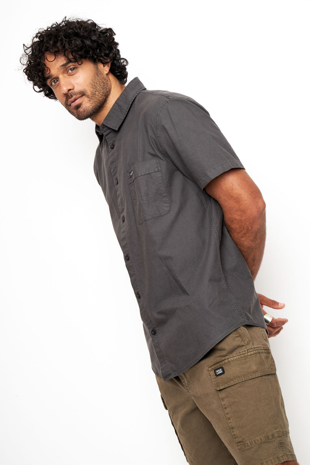 Camisa Pinco Orgánica Negra Hombre