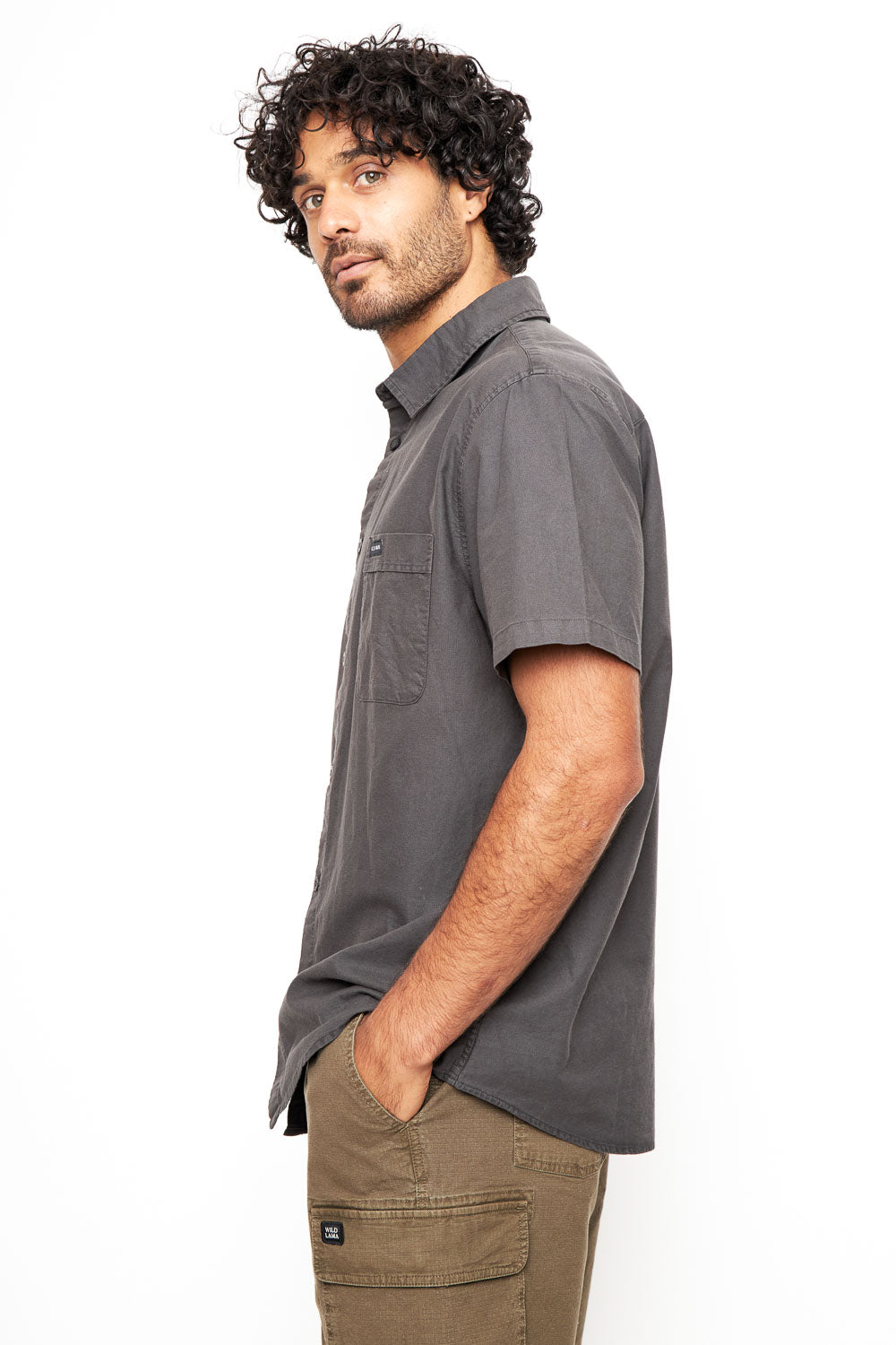 Camisa Pinco Orgánica Negra Hombre