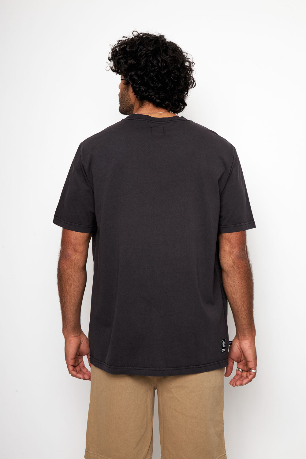 Polera Bat Orgánica Negra Hombre