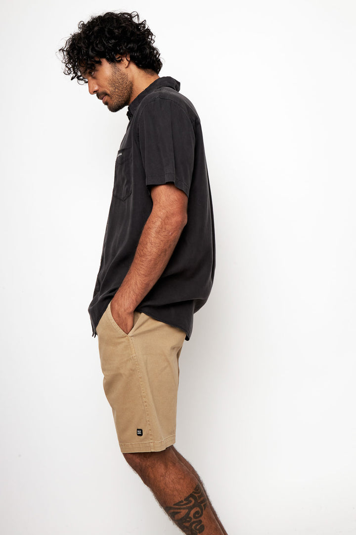 Polera Bat Orgánica Negra Hombre