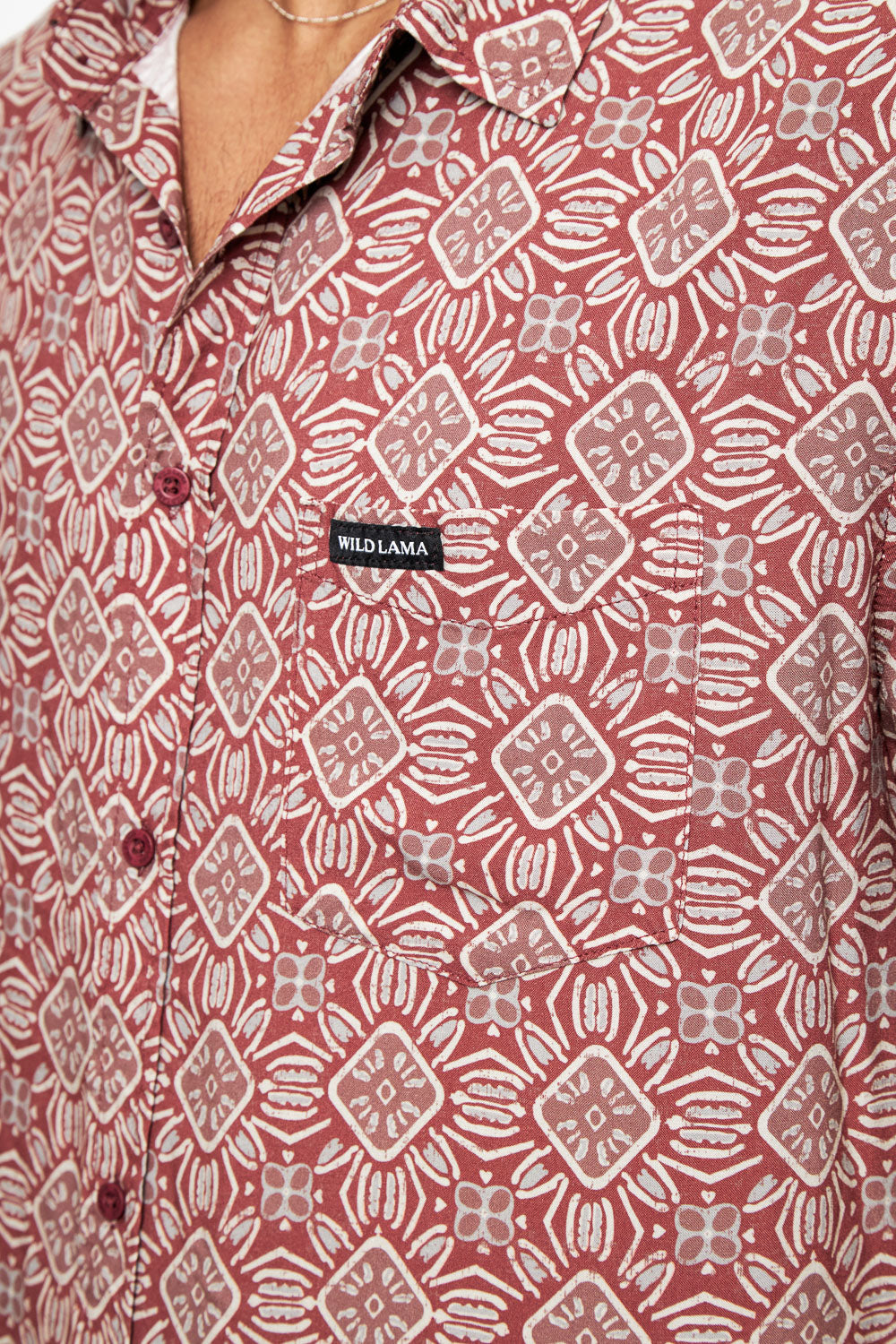 Camisa Mero Boho Terracota Hombre ECOVERO™