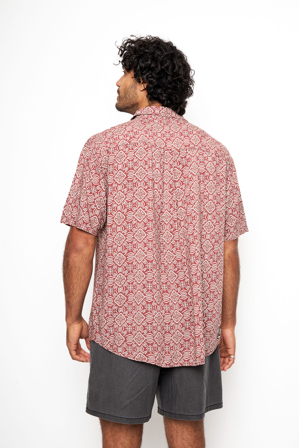 Camisa Mero Boho Terracota Hombre ECOVERO™