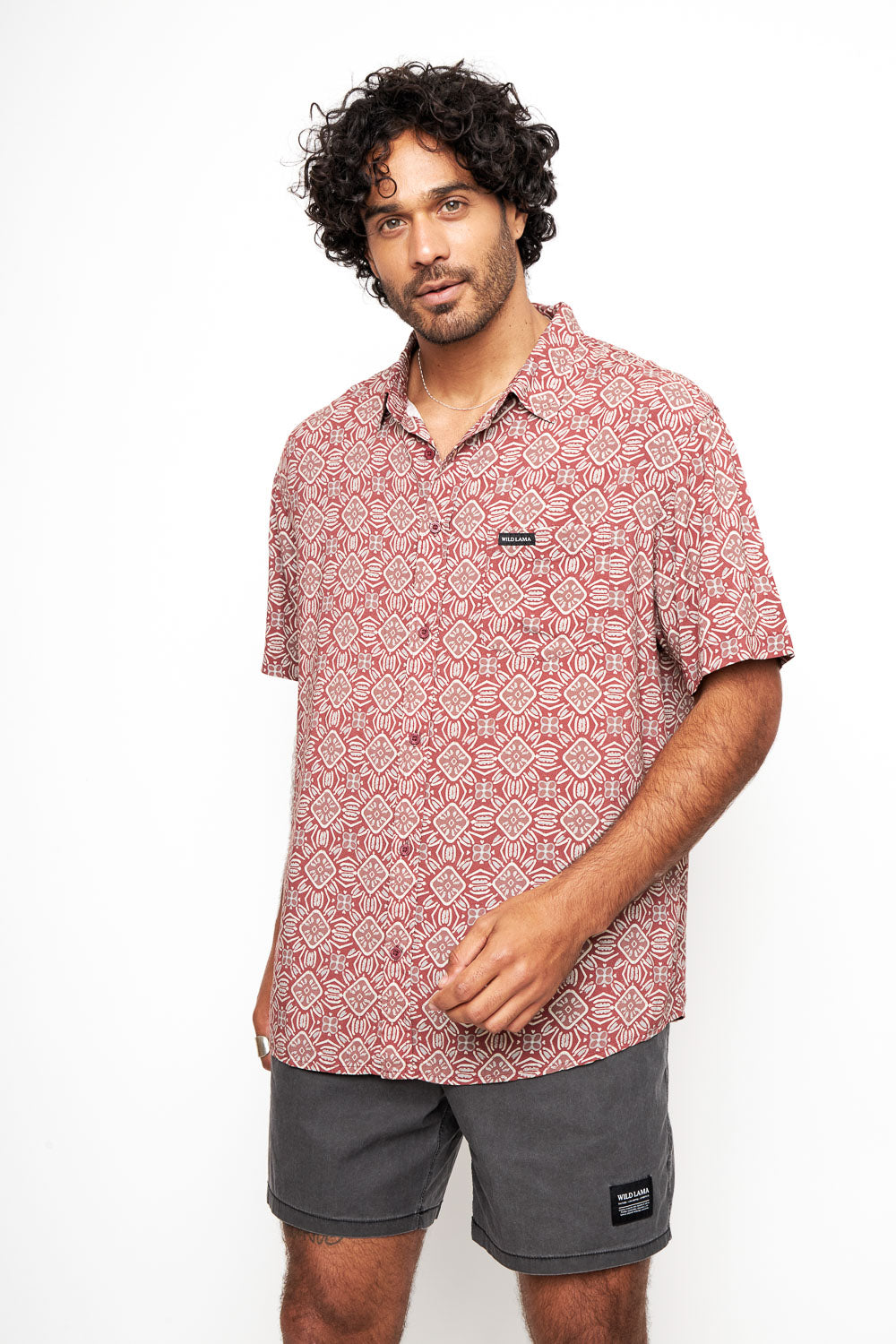 Camisa Mero Boho Terracota Hombre ECOVERO™