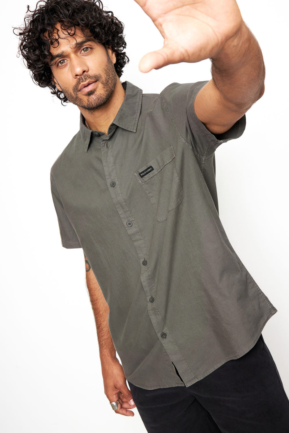 Camisa Pinco Orgánica Verde Hombre