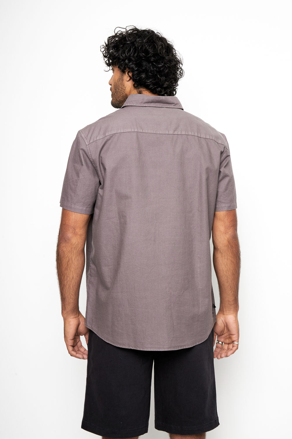 Camisa Pinco Orgánica Morado Hombre