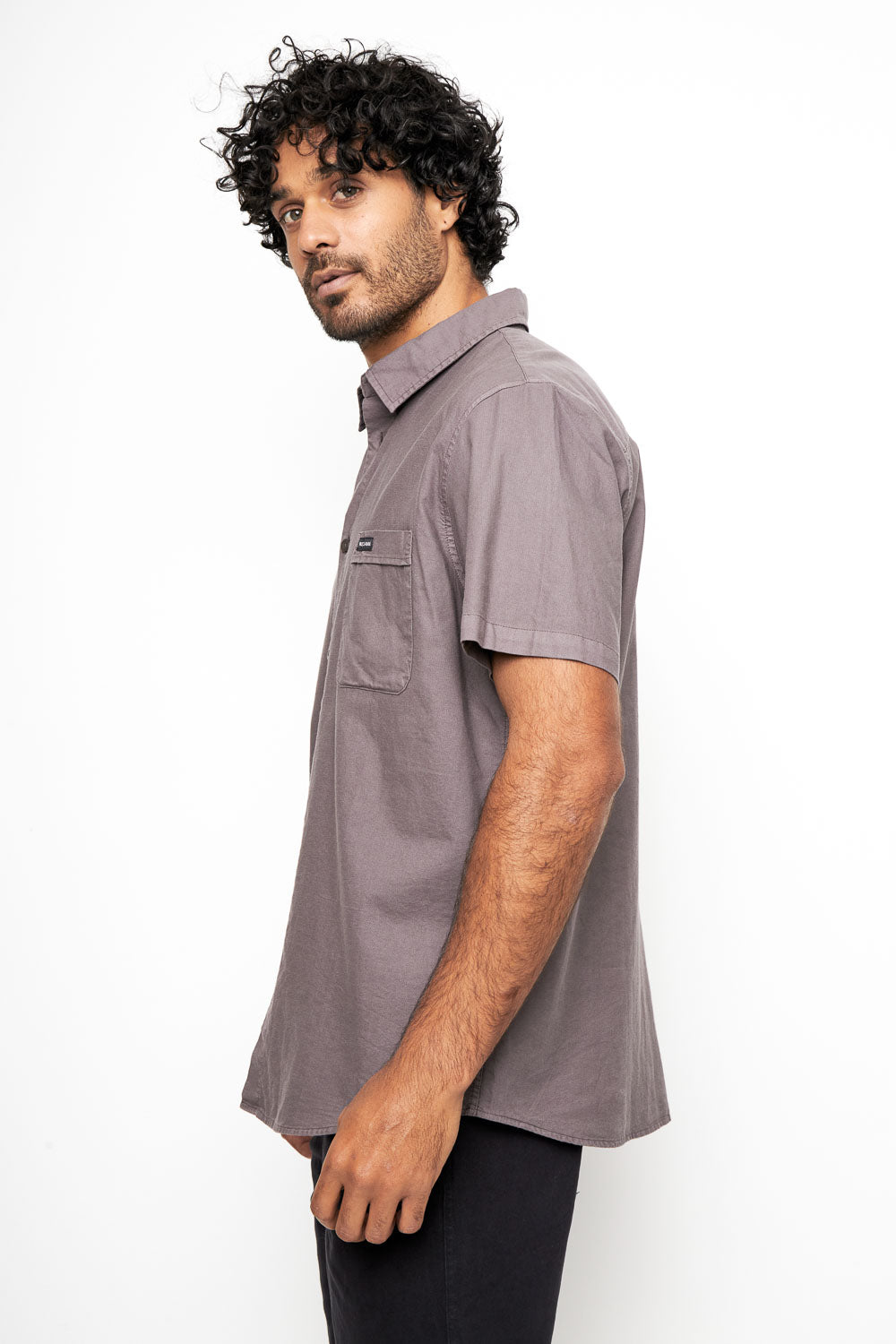 Camisa Pinco Orgánica Morado Hombre