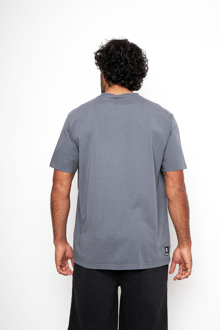 Polera Bat Parche Orgánica Azul Puma Hombre