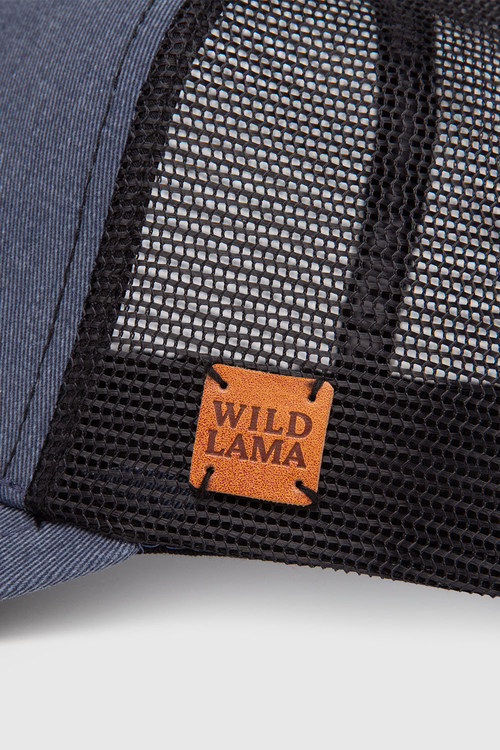 Jockey MartÍn Pescador Algodón Orgánico Azul Lavado Parche Celeste