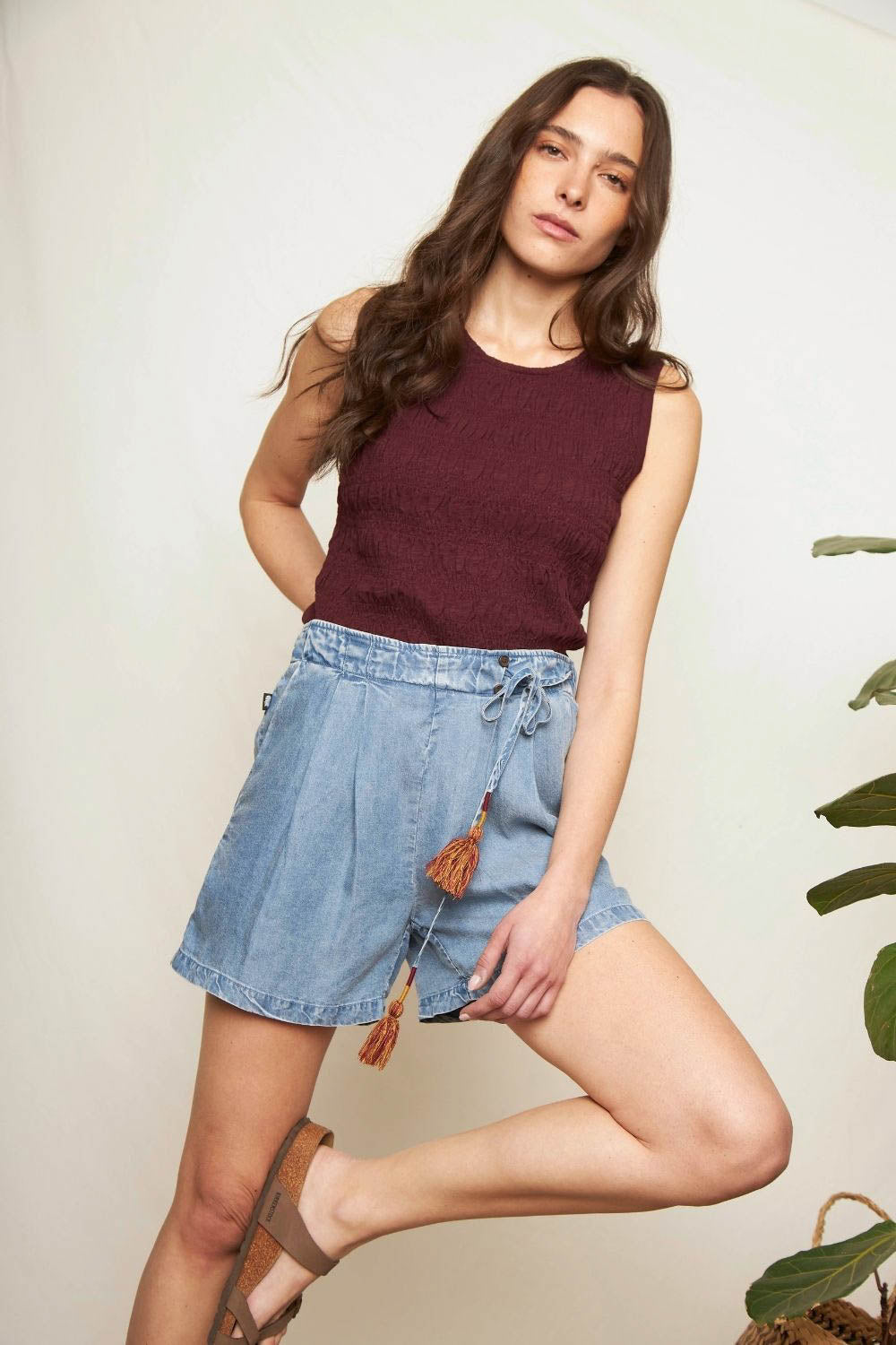 Short Fozy Azul Mujer