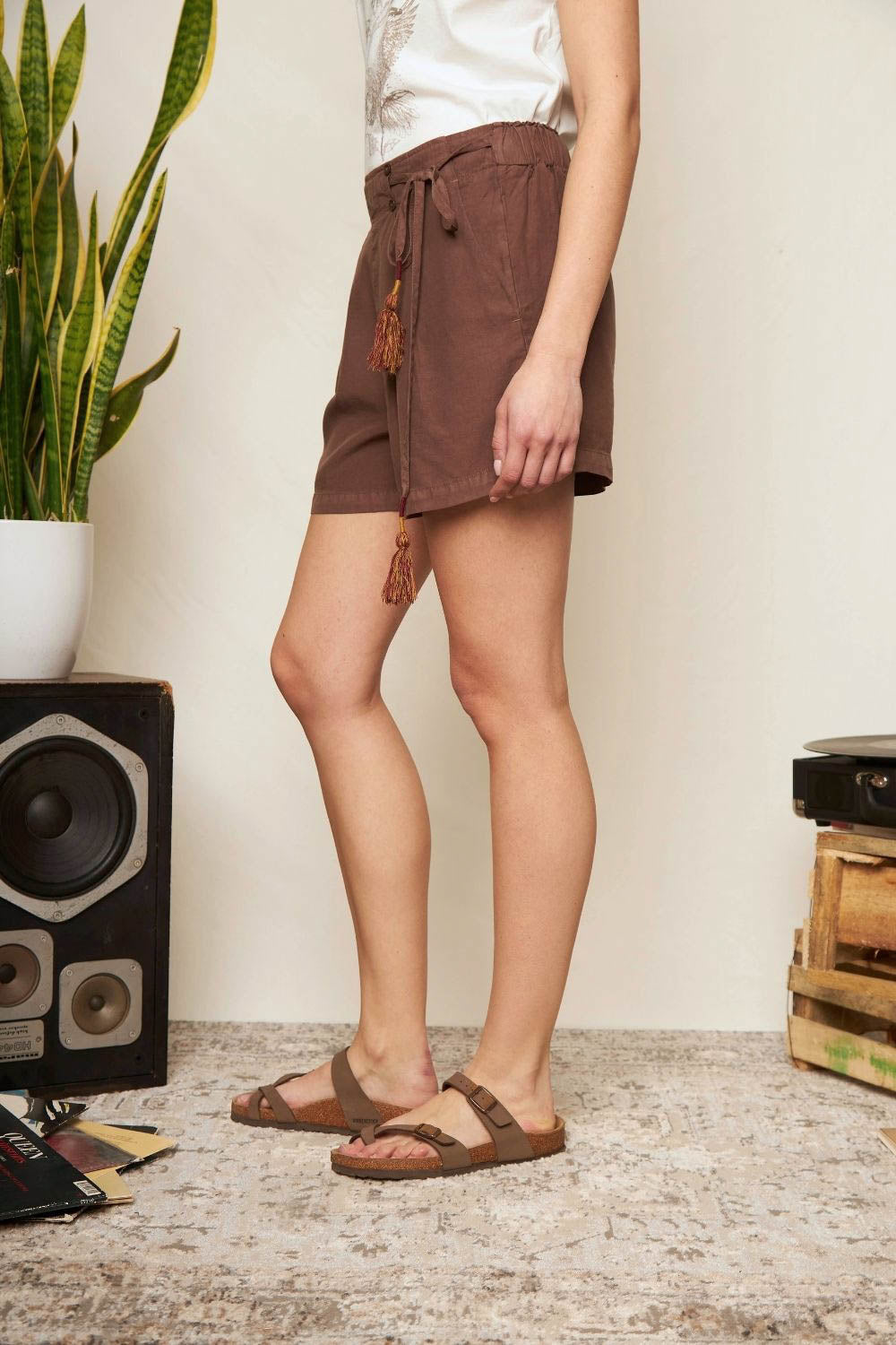 Short Fozy Café Mujer