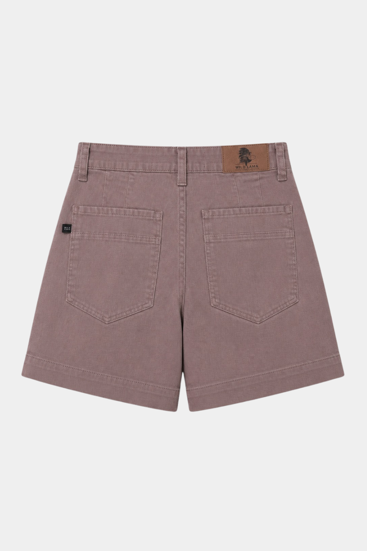 Short Nix Orgánico Denim Café Mujer