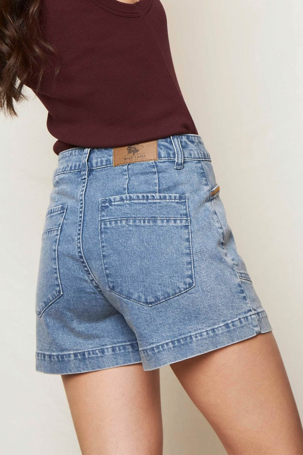 Short Nix Orgánico Denim Azul Mujer