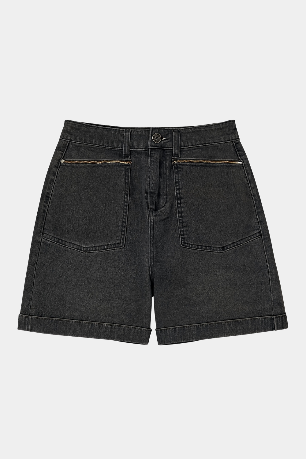 Short Nix Orgánico Denim Negro Mujer