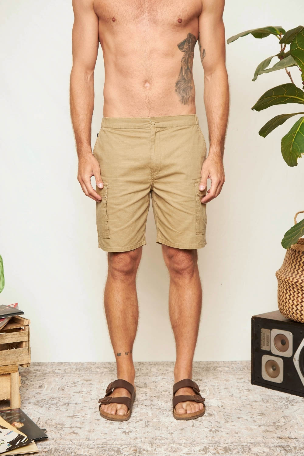 Short Rex Orgánico Camel Hombre