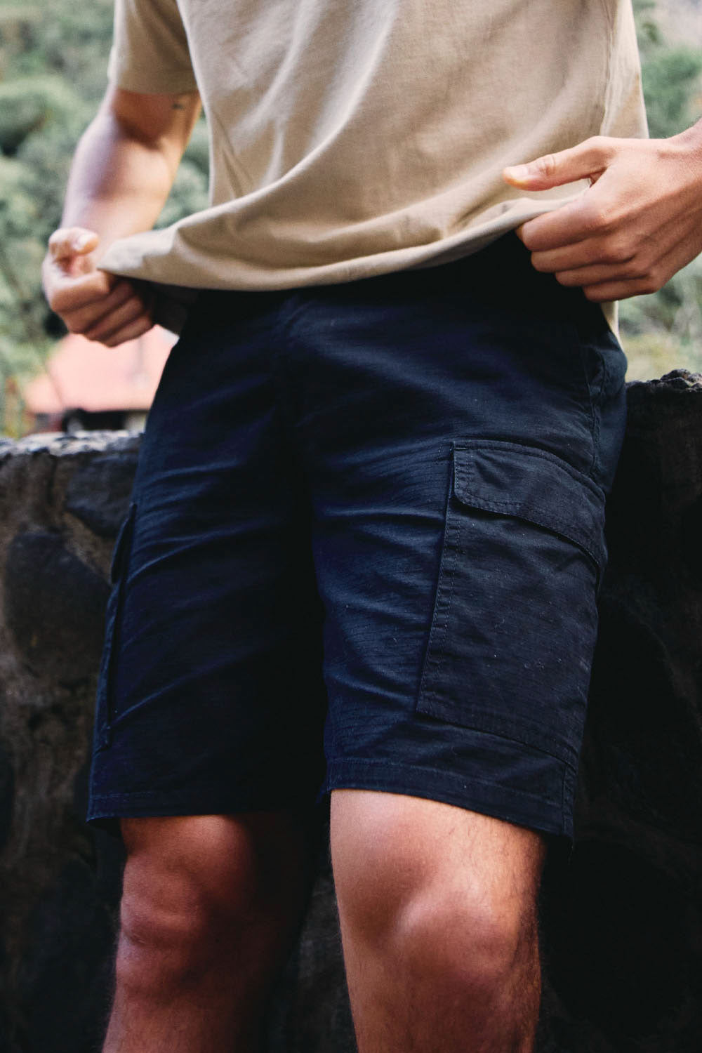Short Rex Orgánico Negro Hombre