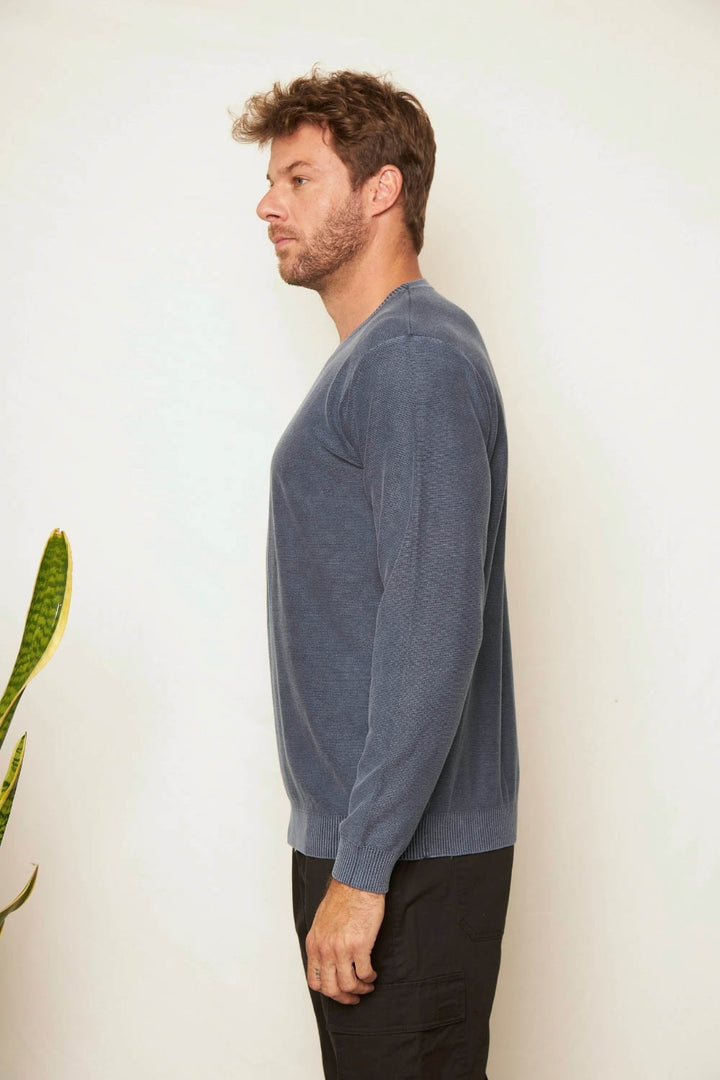 Sweater Hulu Orgánico Azul Hombre