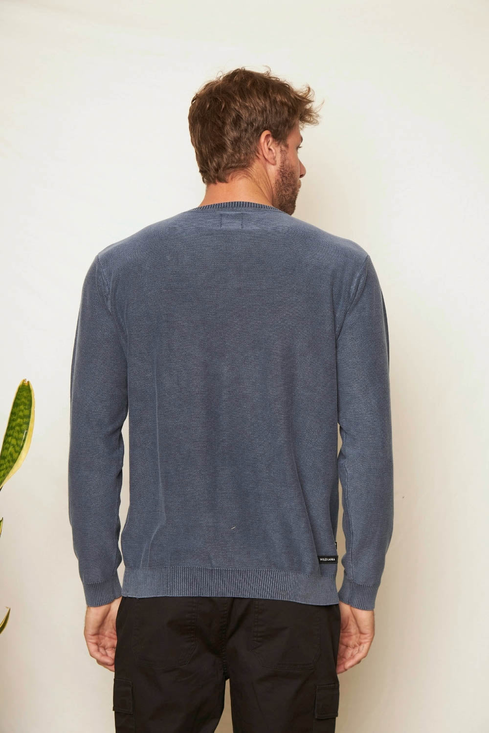 Sweater Hulu Orgánico Azul Hombre