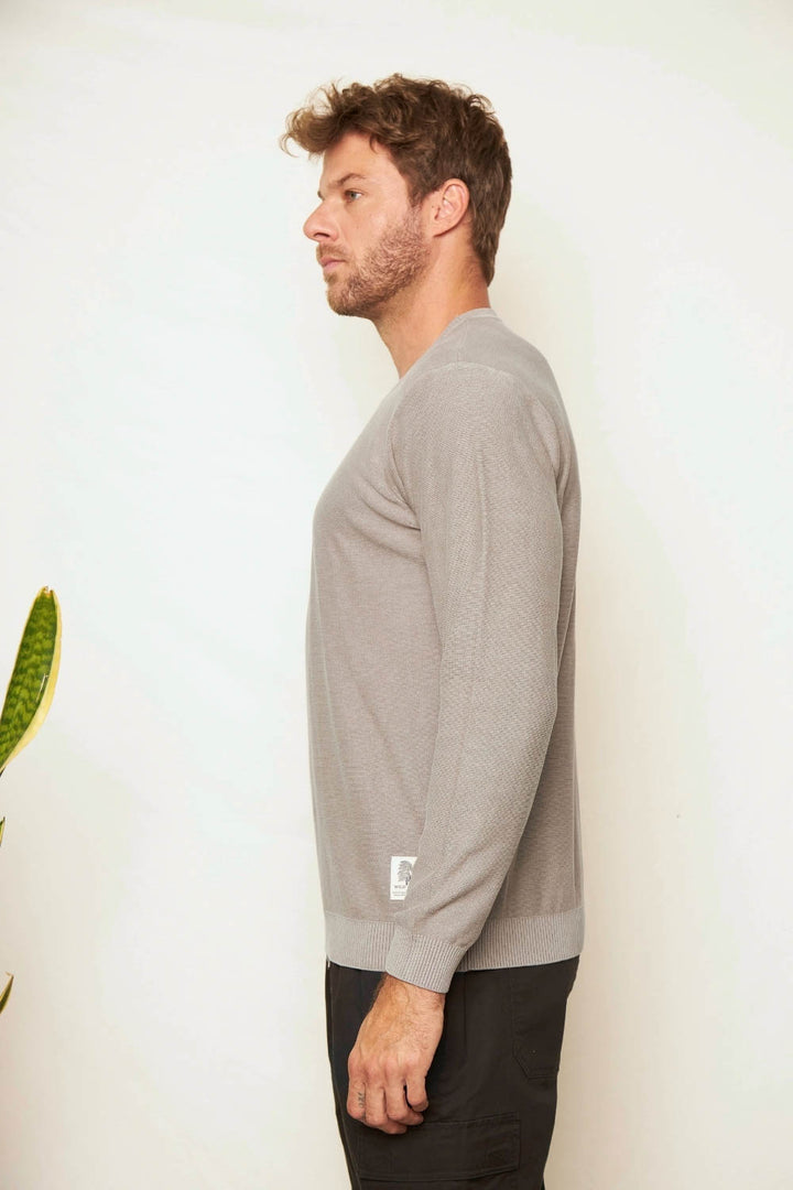 Sweater Hulu Orgánico Gris Hombre