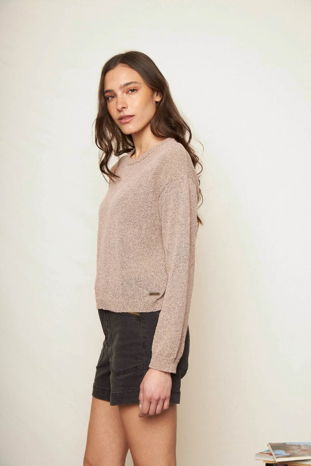 Sweater Yalo Reciclado Rosa Palo Mujer