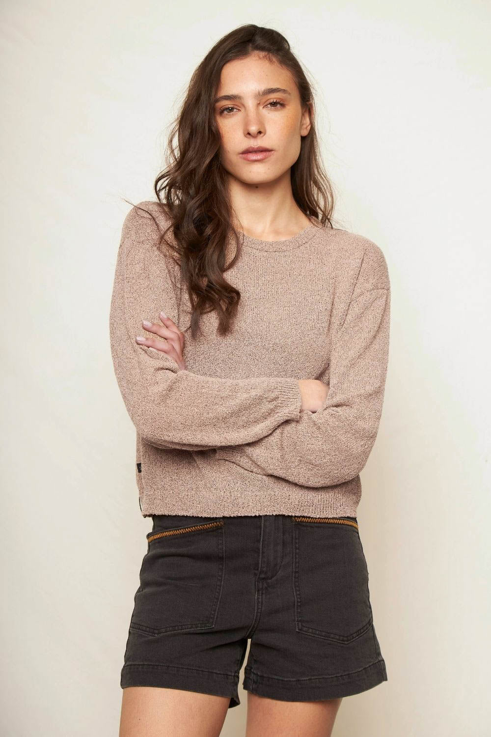 Sweater Yalo Reciclado Rosa Palo Mujer