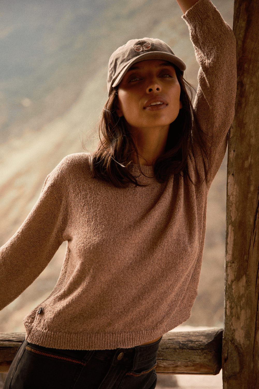 Sweater Yalo Reciclado Rosa Palo Mujer