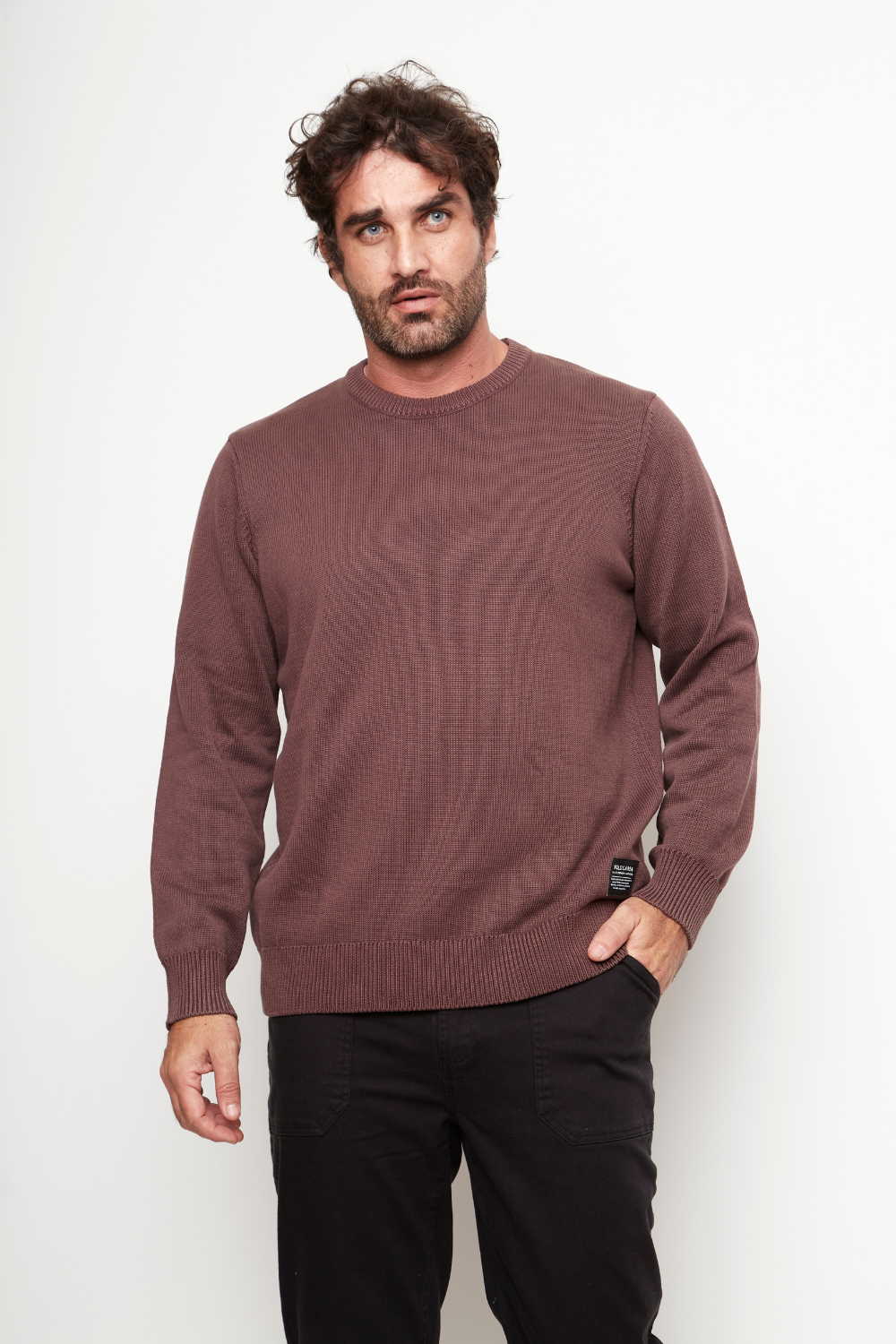 Sweater Tros Orgánico Burdeo Hombre