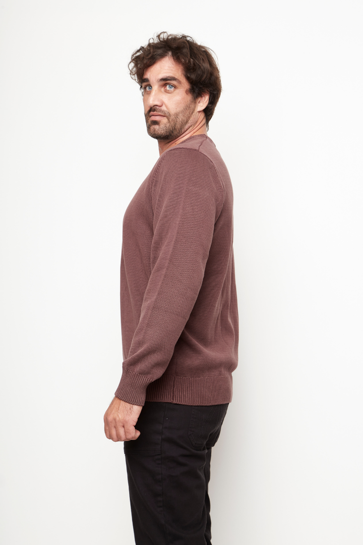 Sweater Tros Orgánico Burdeo Hombre