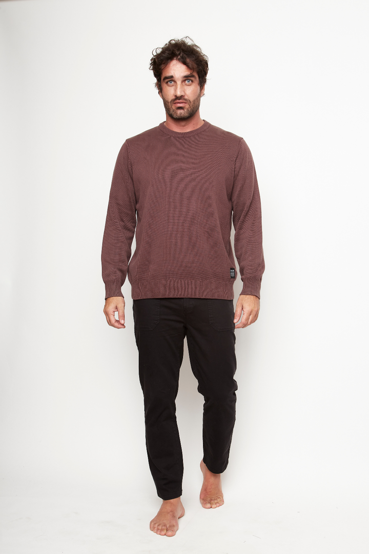 Sweater Tros Orgánico Burdeo Hombre