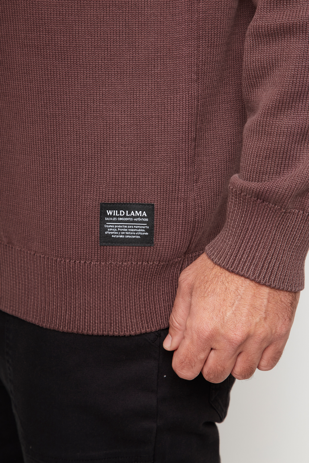 Sweater Tros Orgánico Burdeo Hombre