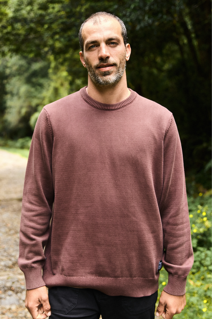 Sweater Tros Orgánico Burdeo Hombre